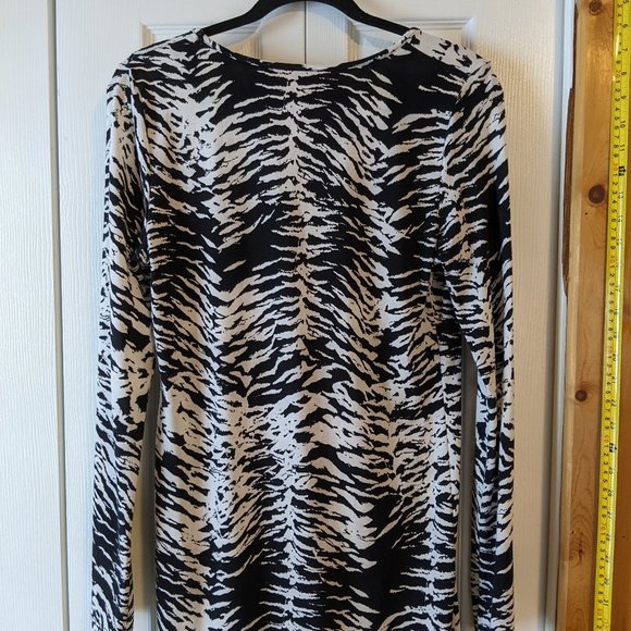 Top Shop Zebra Bodycon Dress- L - Picture 7 of 11